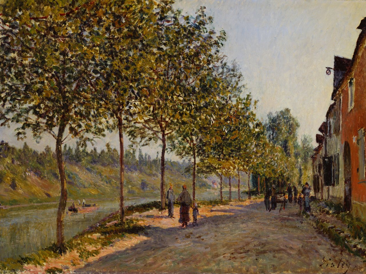 Mattina di giugno a Saint-Mammès da Alfred Sisley
