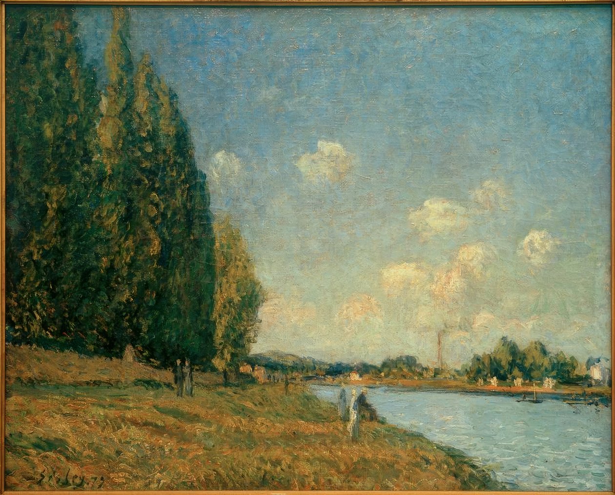 La Senna a Billancourt da Alfred Sisley