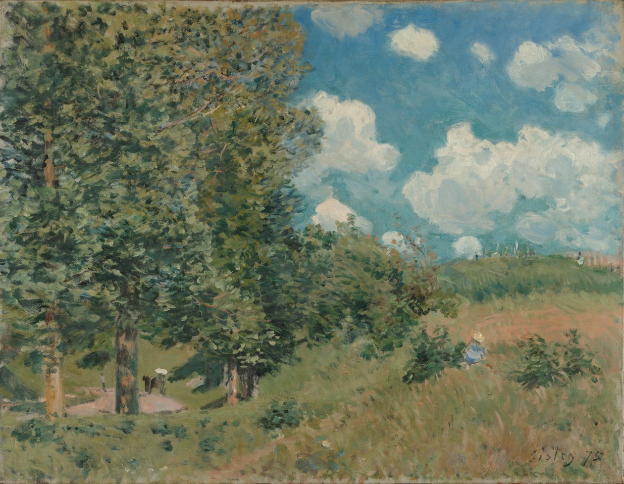 La strada da Versailles a Saint-Germain da Alfred Sisley