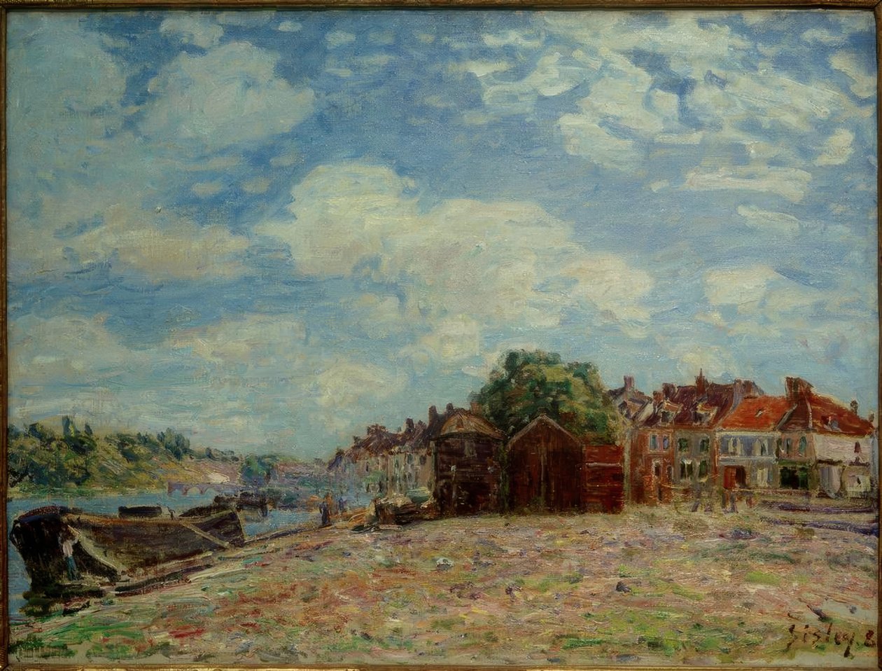 Il Loing a Saint-Mammès da Alfred Sisley