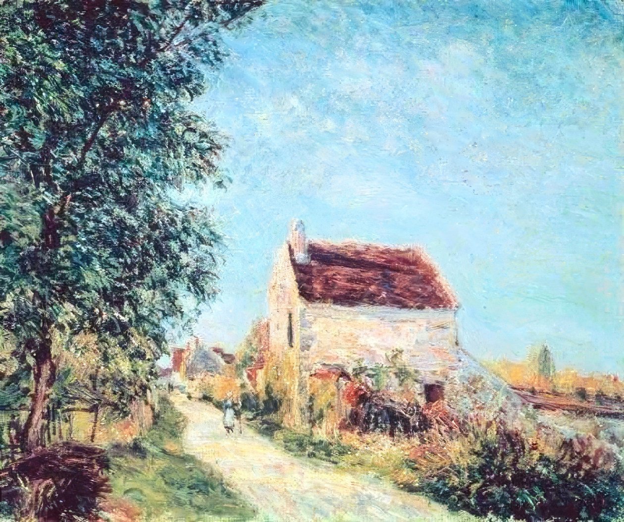 Il villaggio di Sablons da Alfred Sisley