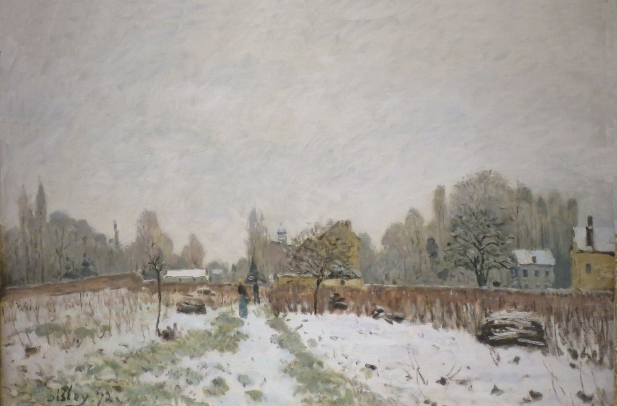 Louveciennes nella neve da Alfred Sisley