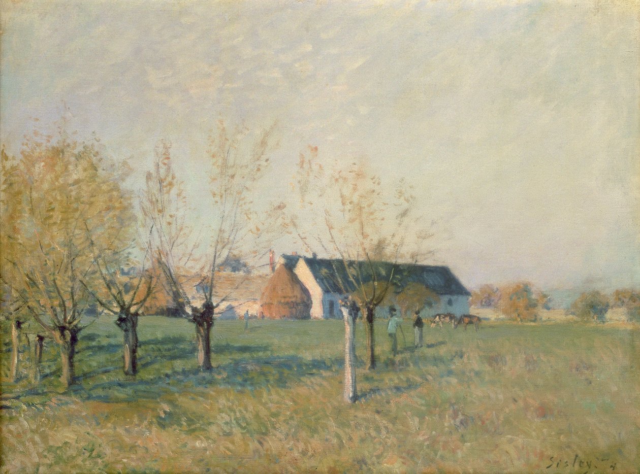 La fattoria, 1874 da Alfred Sisley