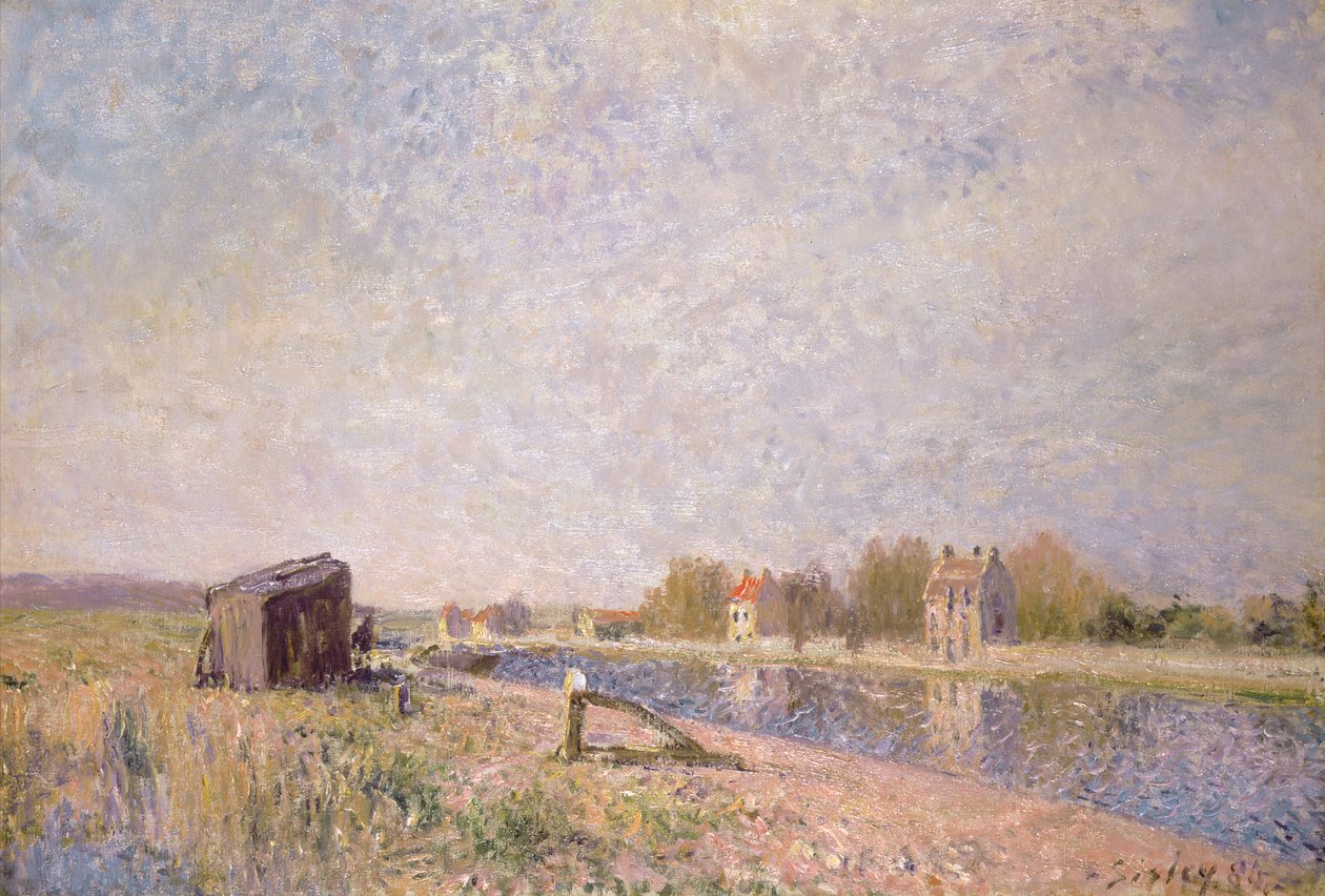Il Loing a Saint-Mammes, 1884 da Alfred Sisley