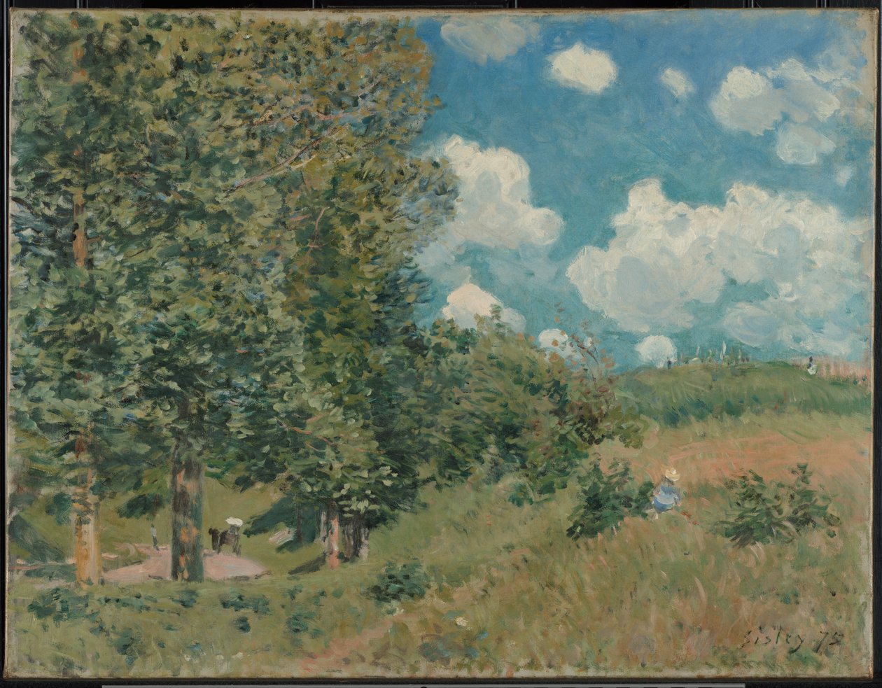 La strada da Versailles a Saint-Germain da Alfred Sisley
