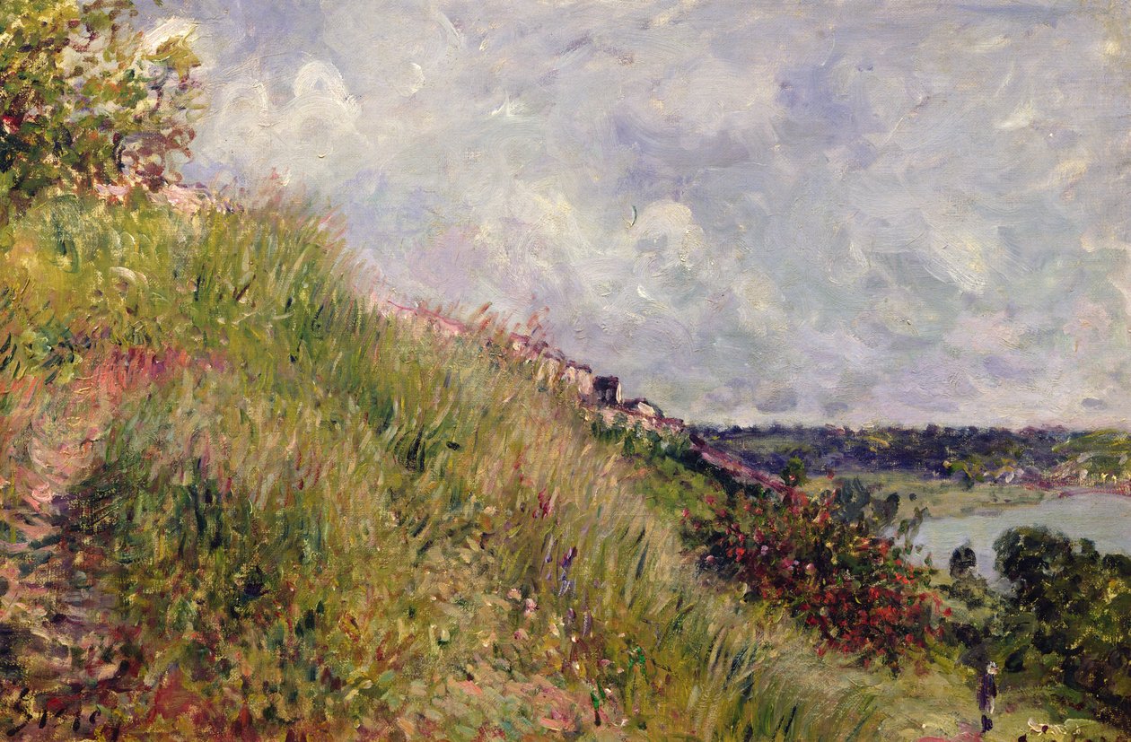 La Senna, vista delle pendici di By, 1881 da Alfred Sisley