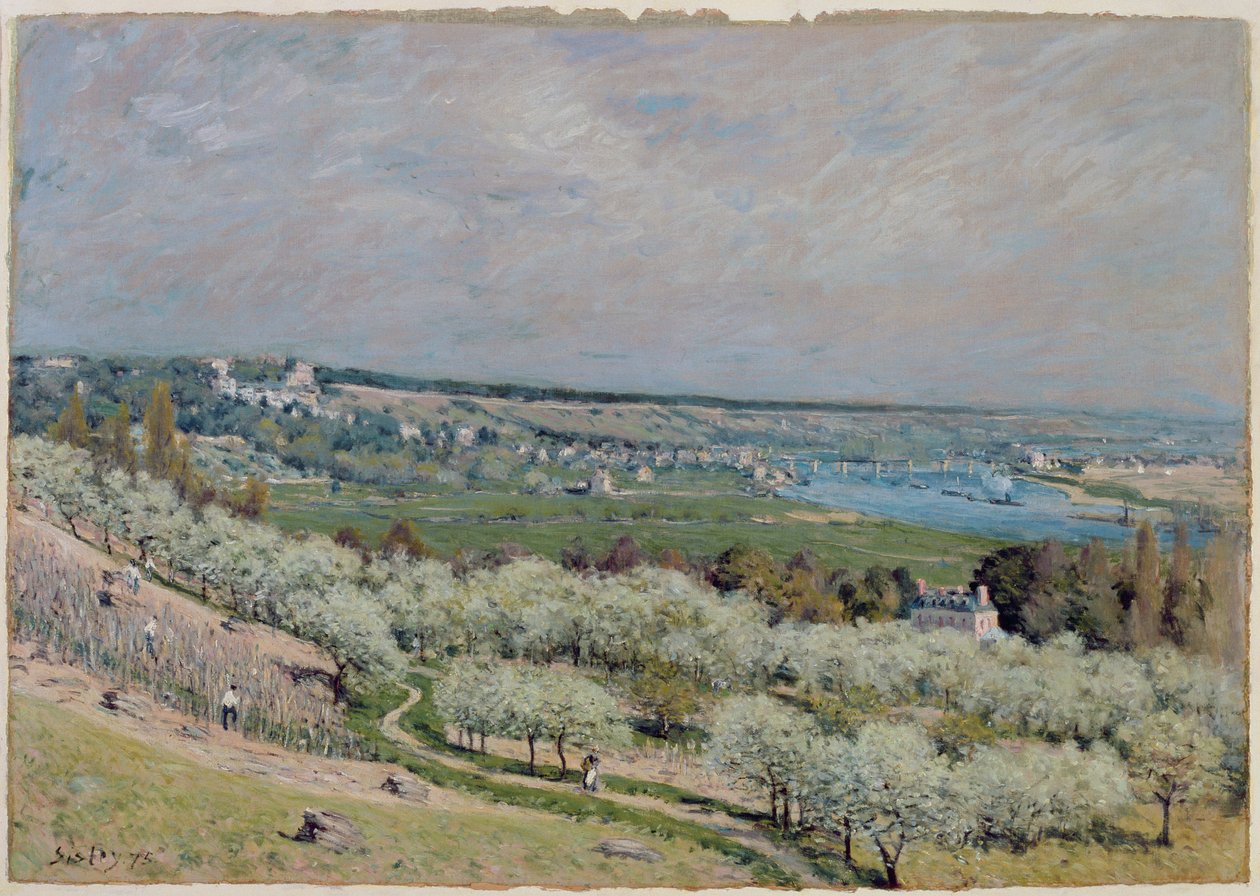 La Terrazza a Saint-Germain, Primavera, 1875 da Alfred Sisley