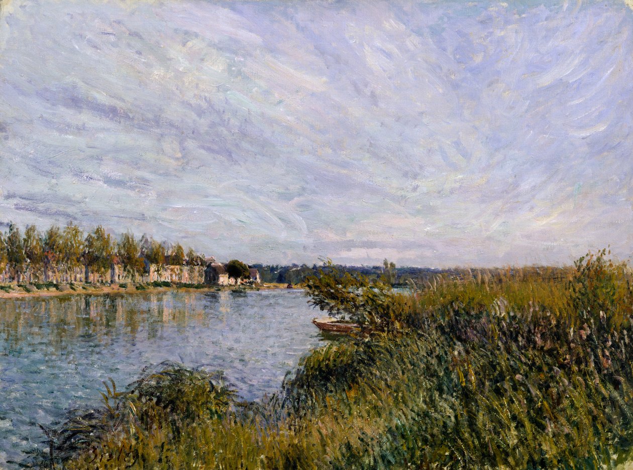 Veduta di Saint-Mammès da Alfred Sisley