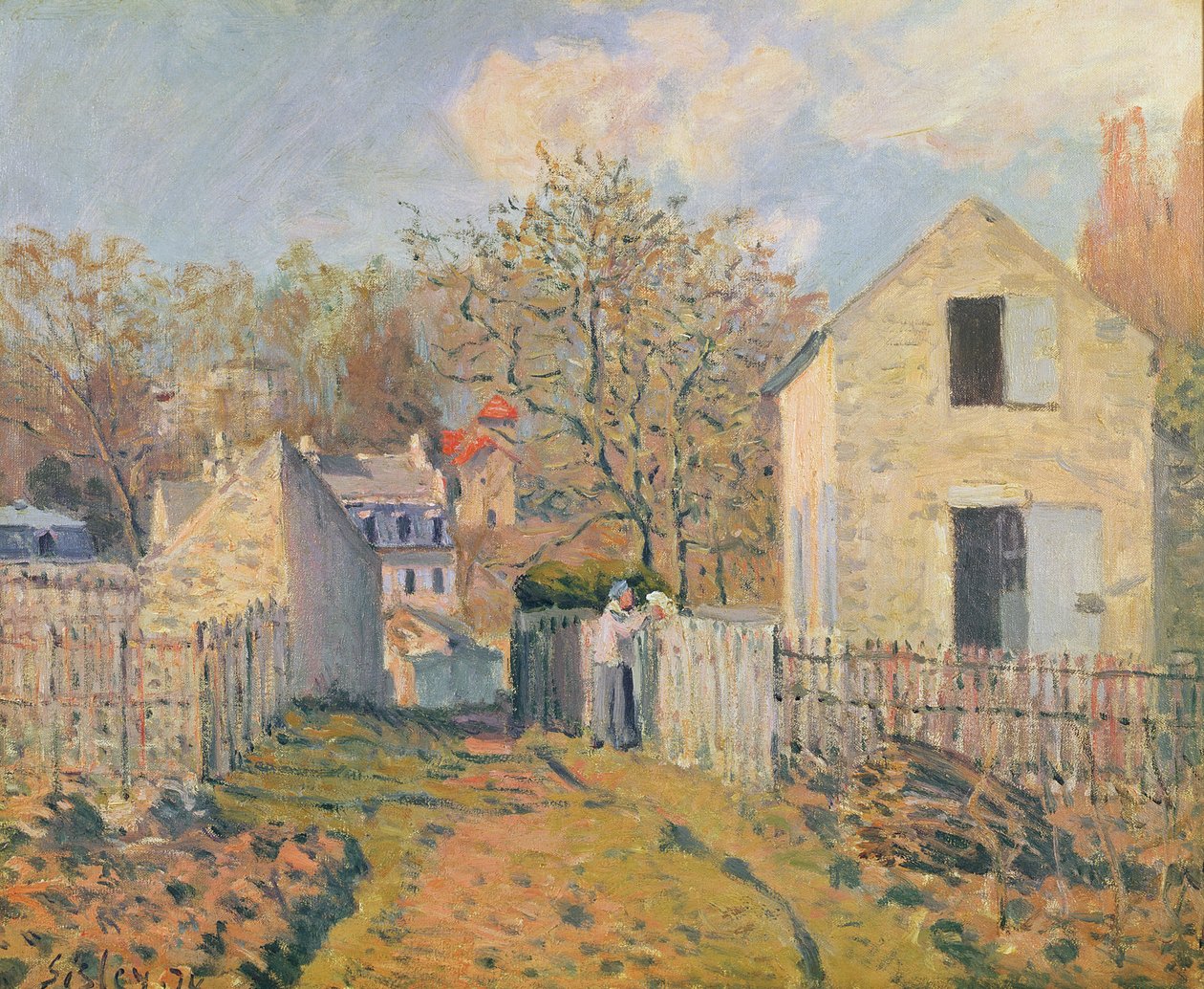 Villaggio di Voisins, 1872 da Alfred Sisley