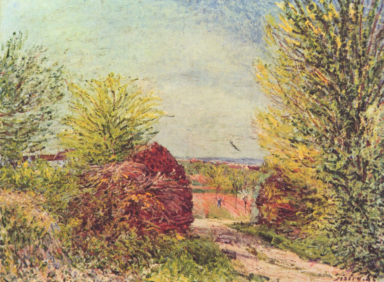 Sentiero a Veneux-Nadon in primavera da Alfred Sisley