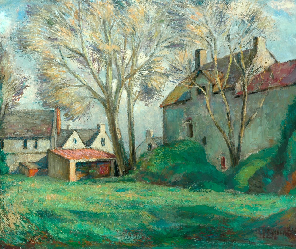 Una fattoria del Cotswold, 1924 da Alfred Thornton