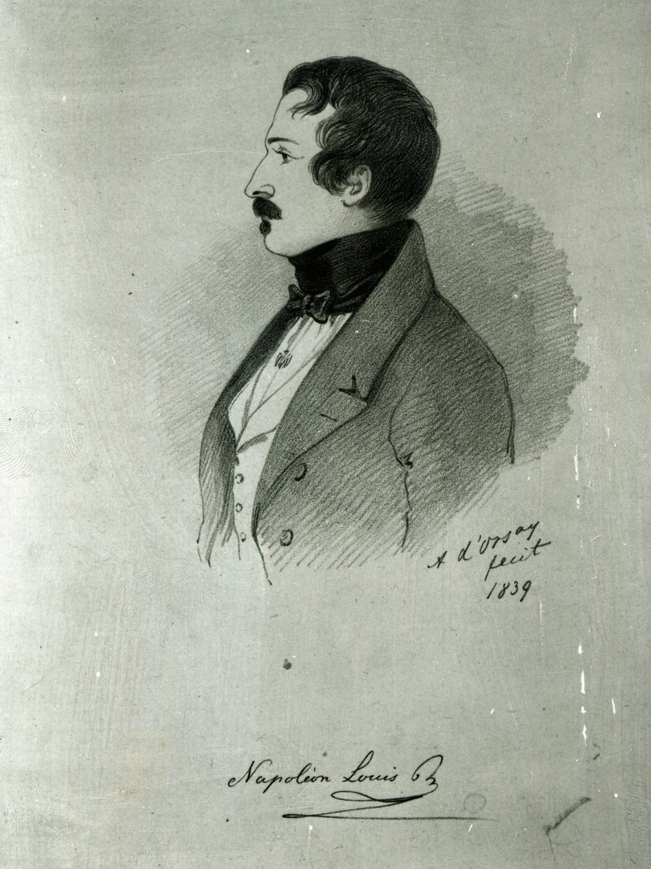 Ritratto di Napoleone III (1808-73) da giovane, 1839 da Alfred d