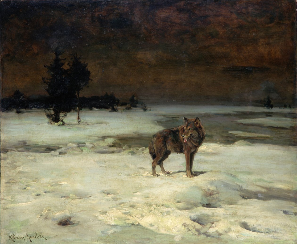 Libero e solo, c.1900 da Alfred von Wierusz Kowalski