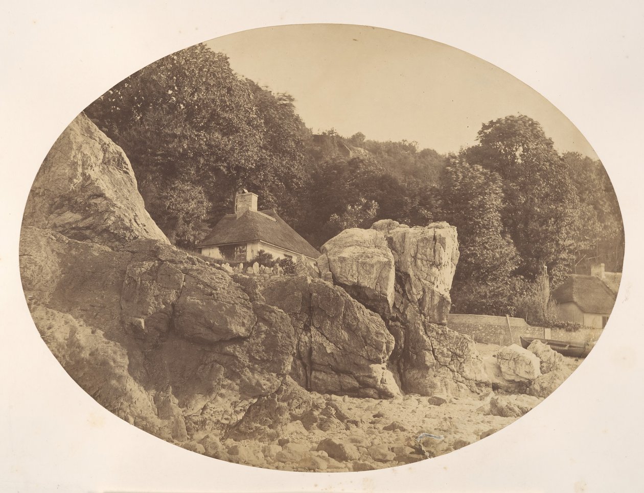 Babbicombe, dalla spiaggia, 1857 da Alfred Batson