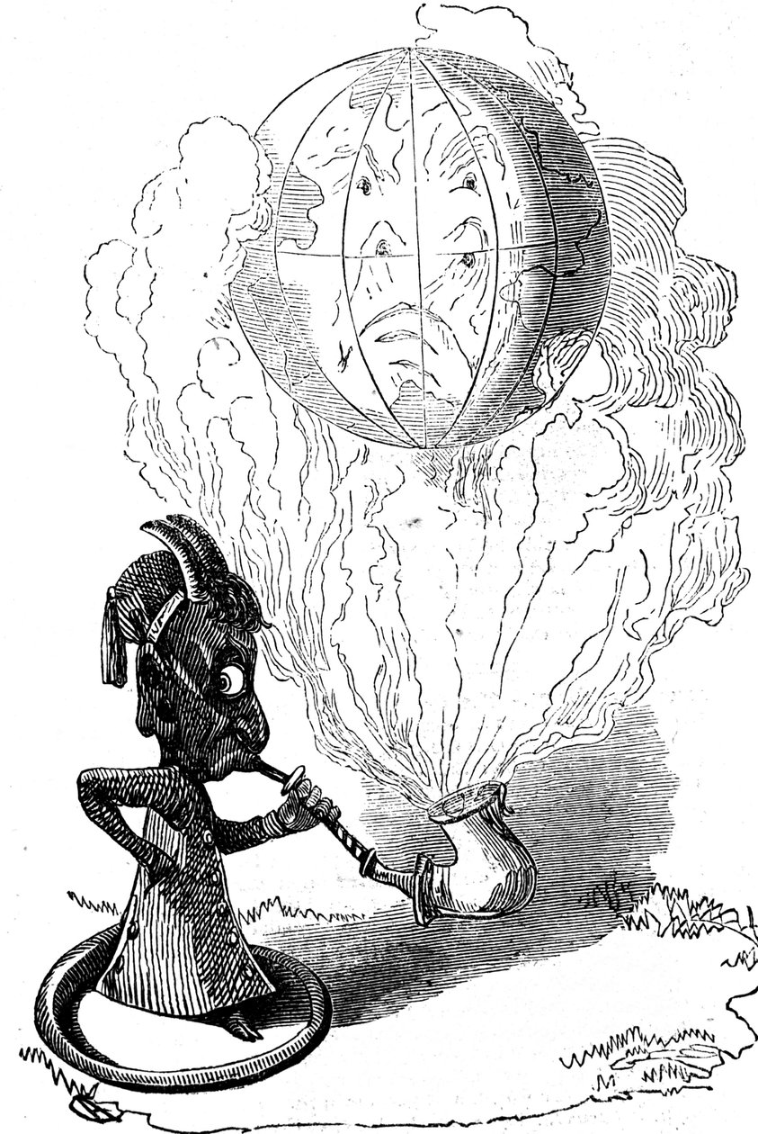 Cartone animato anti-tabacco da Alfred Crowquill