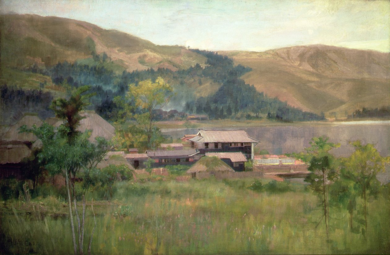 Lago Biwa, c.1889 da Alfred East