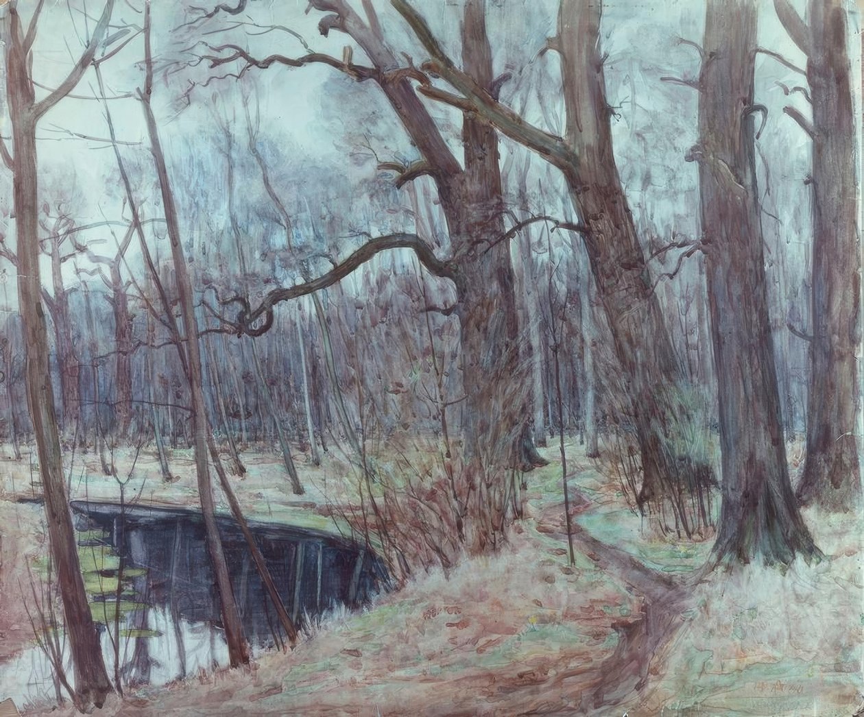 Aue di Lipsia da Alfred Frank
