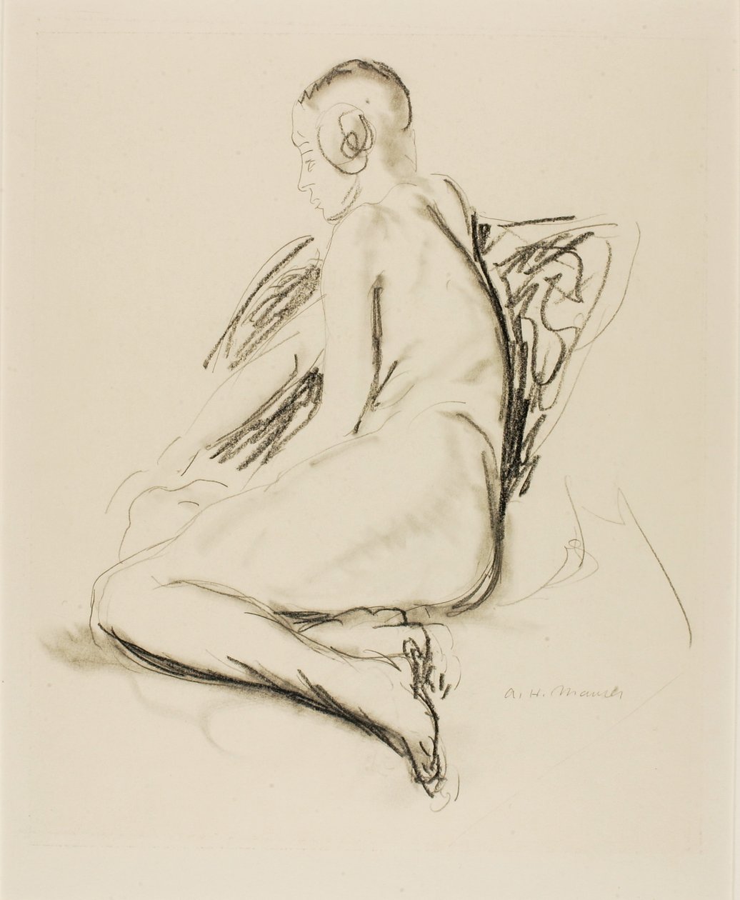 Nudo seduto da Alfred H. Maurer