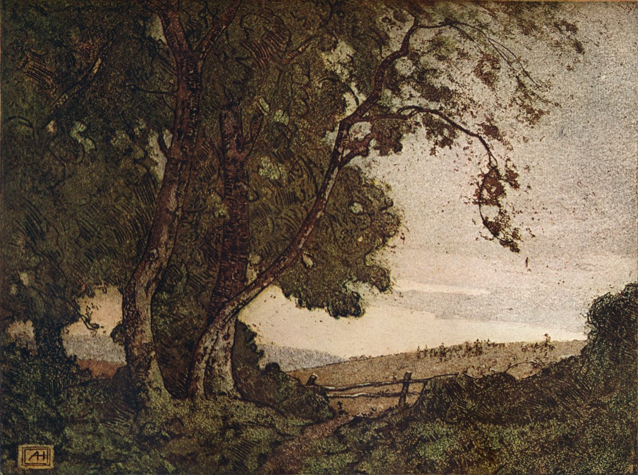 Il frassino cadente, c1910 da Alfred Hartley
