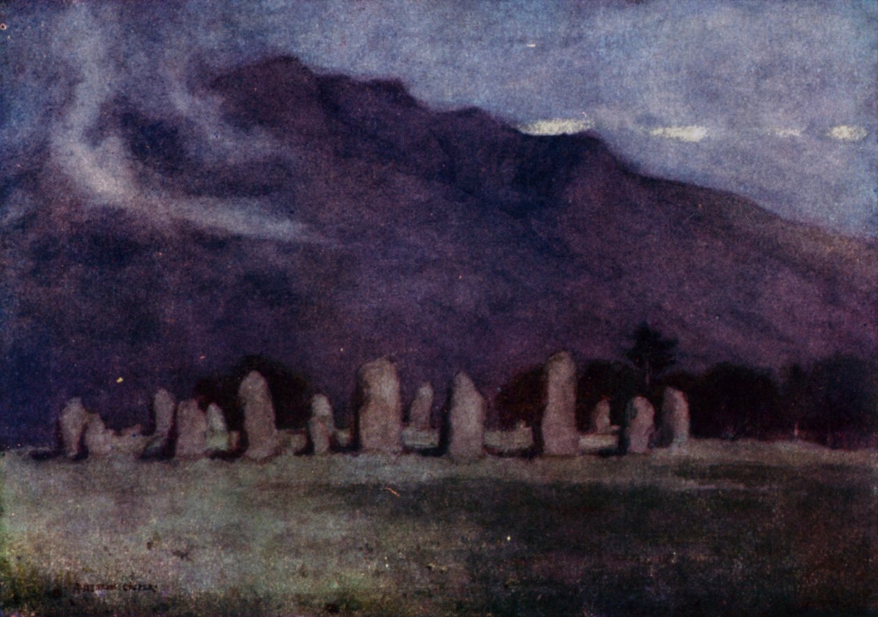 Cerchio di pietre di Castlerigg, Cumbria da Alfred Heaton Cooper