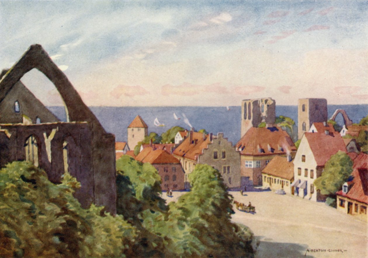 La città di Visby da Alfred Heaton Cooper