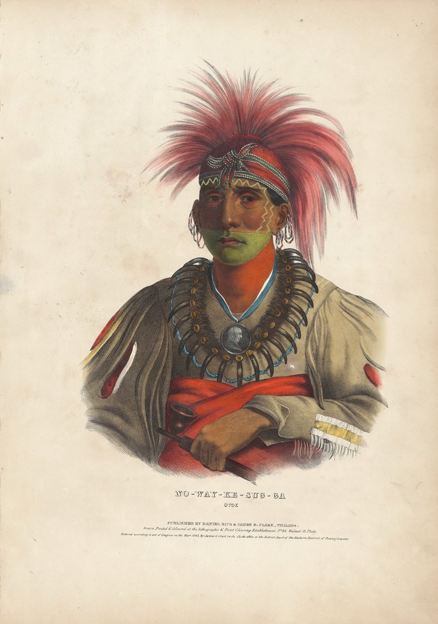 No-Way-Ke-Sug-Ga, Otoe da Alfred Hoffy, after Charles Bird King