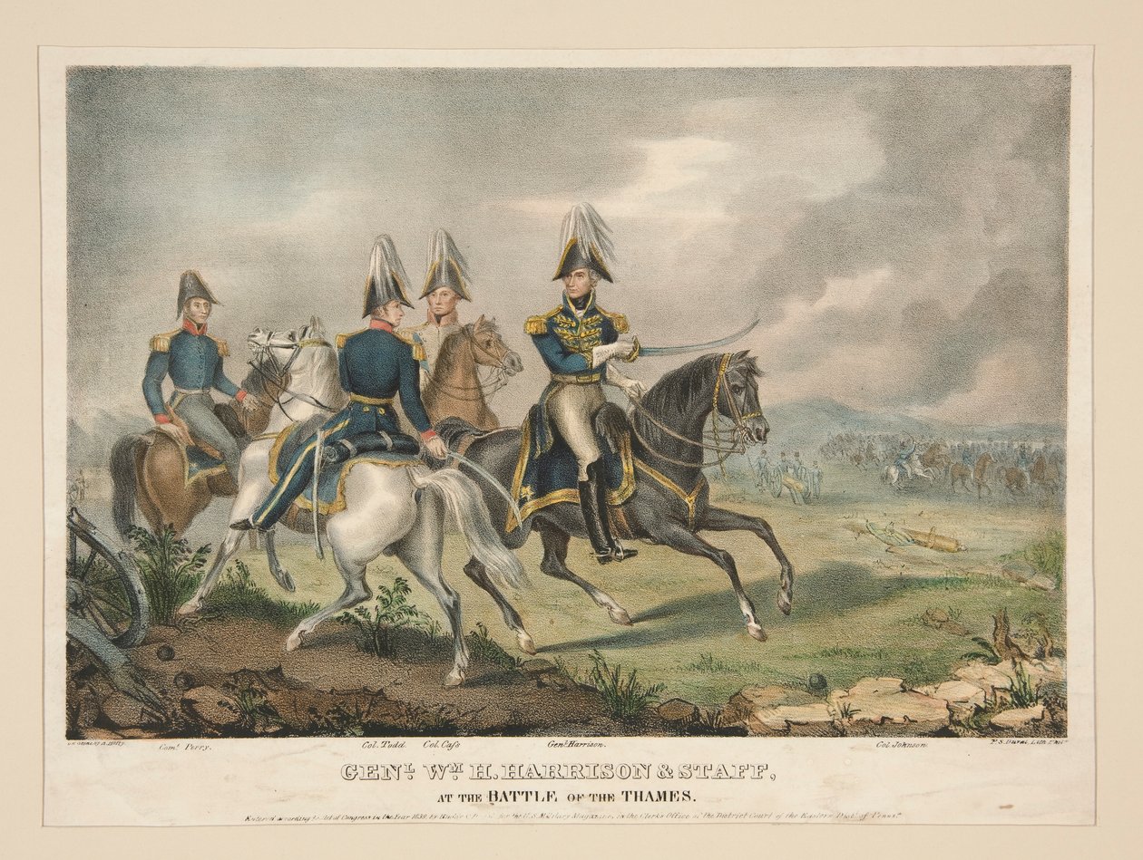 Gen. Wm. H. Harrison e Staff da Alfred M. Hoffy