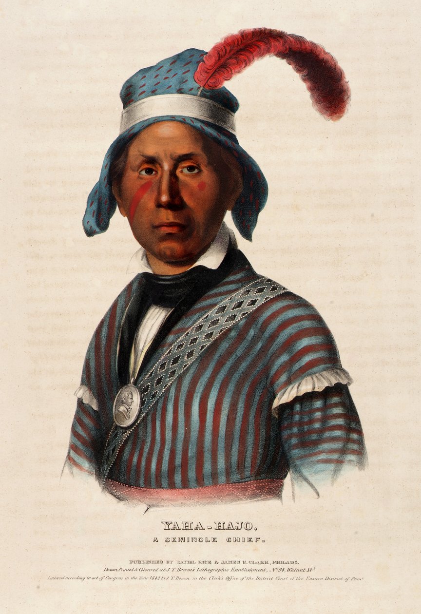 Yaha-hajo. Un capo Seminole. da Alfred M. Hoffy