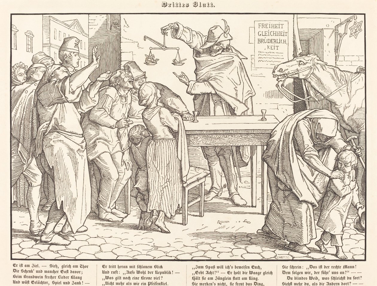 Anche una danza macabra III da Alfred Rethel
