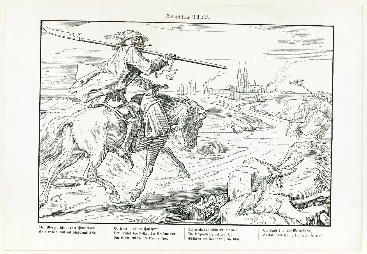 Anche una danza macabra, tavola II da Alfred Rethel