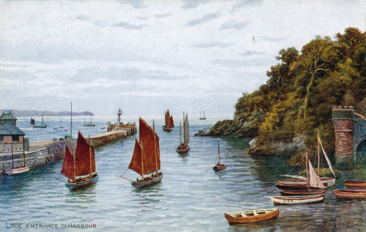 Looe, ingresso al porto da Alfred Robert Quinton