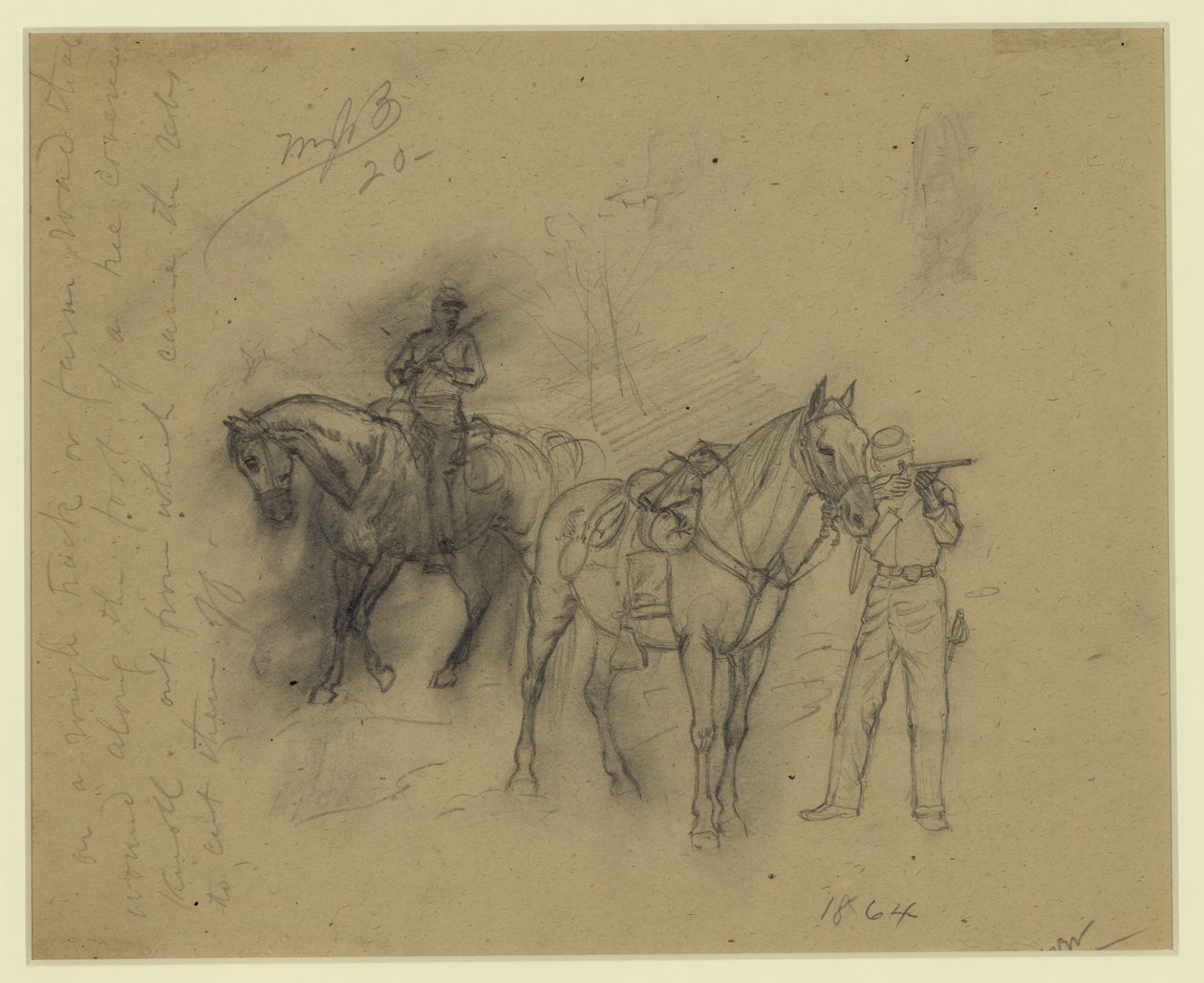 Due cavalieri da Alfred Rudolph Waud