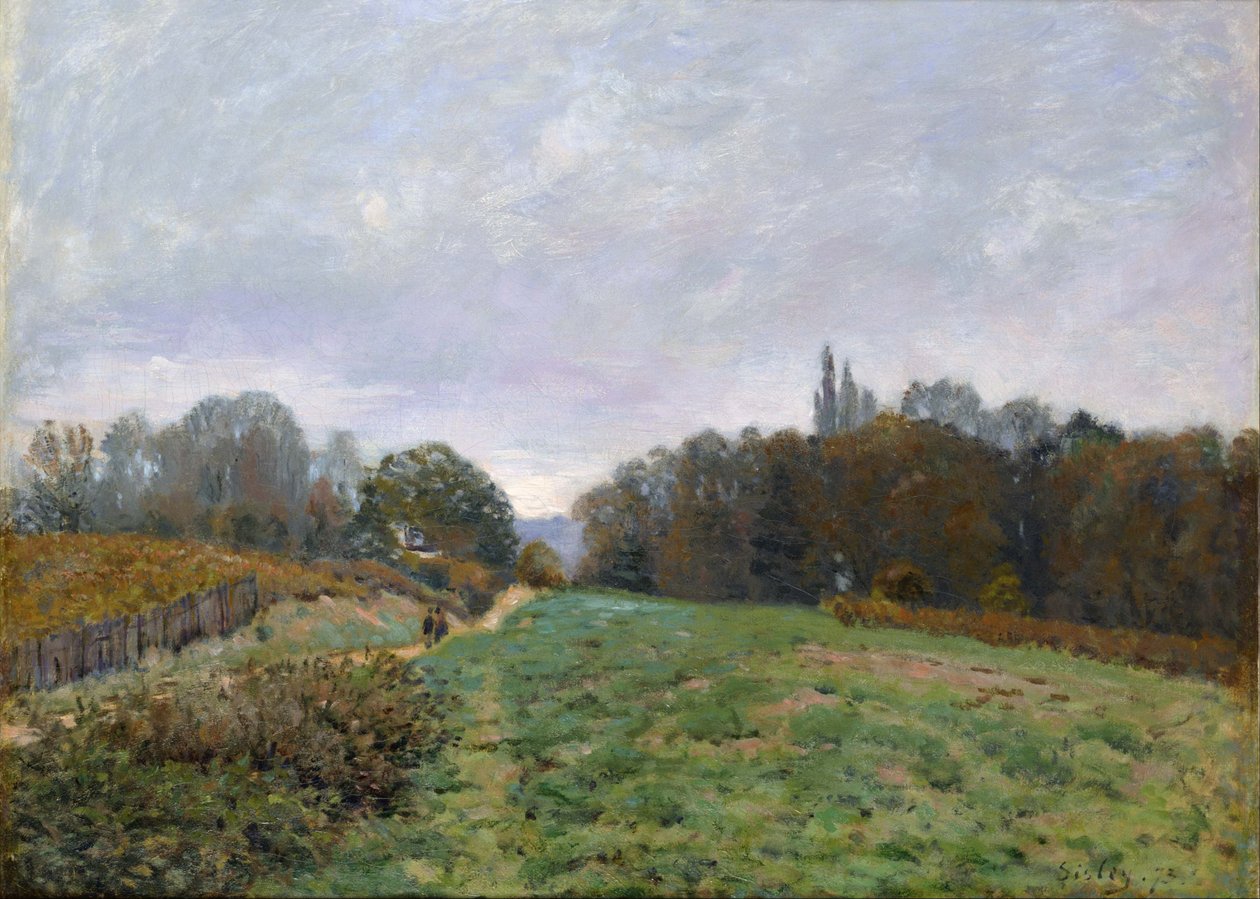 Paesaggio di Louveciennes. da Alfred Sisley