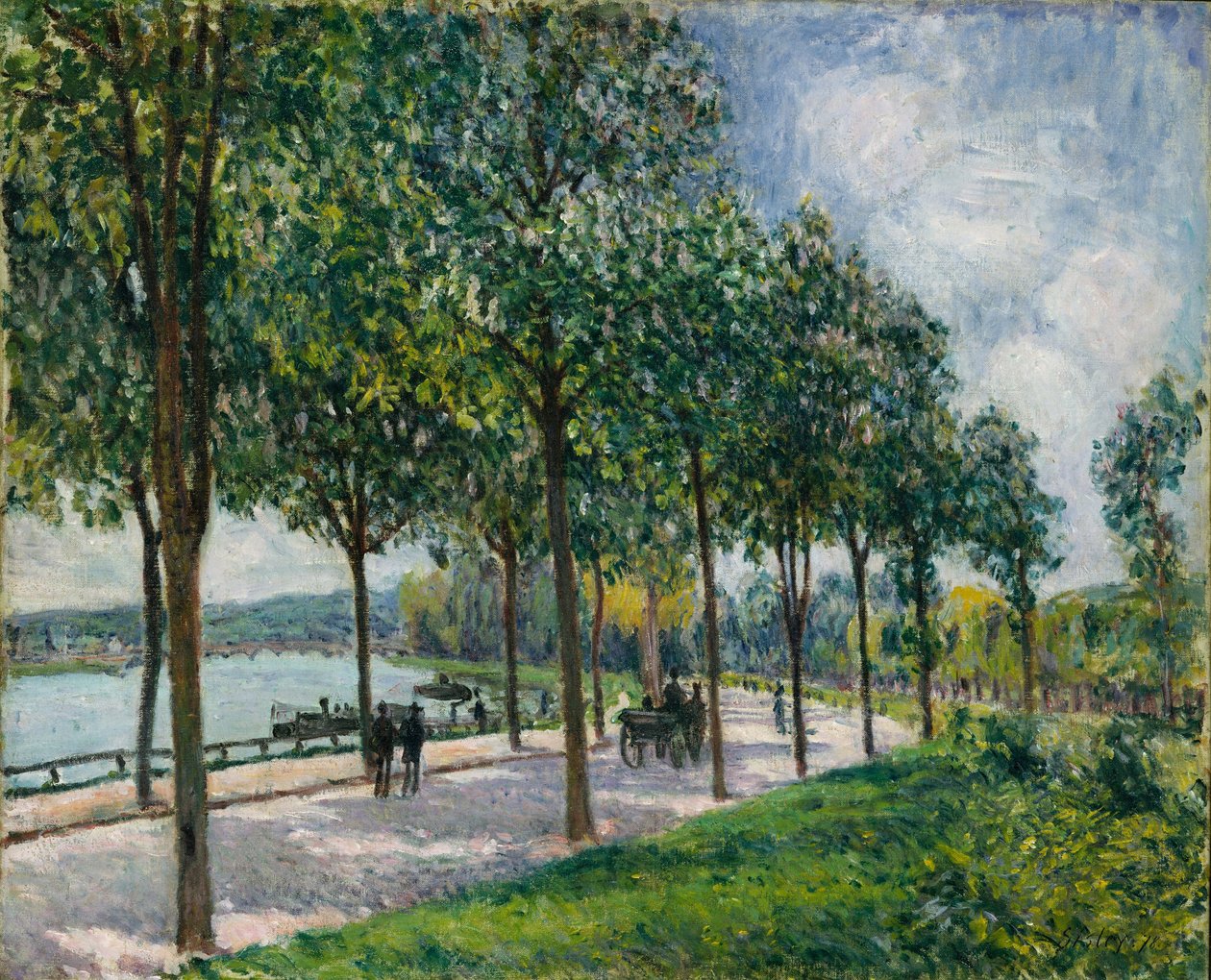 Viale di castagni da Alfred Sisley