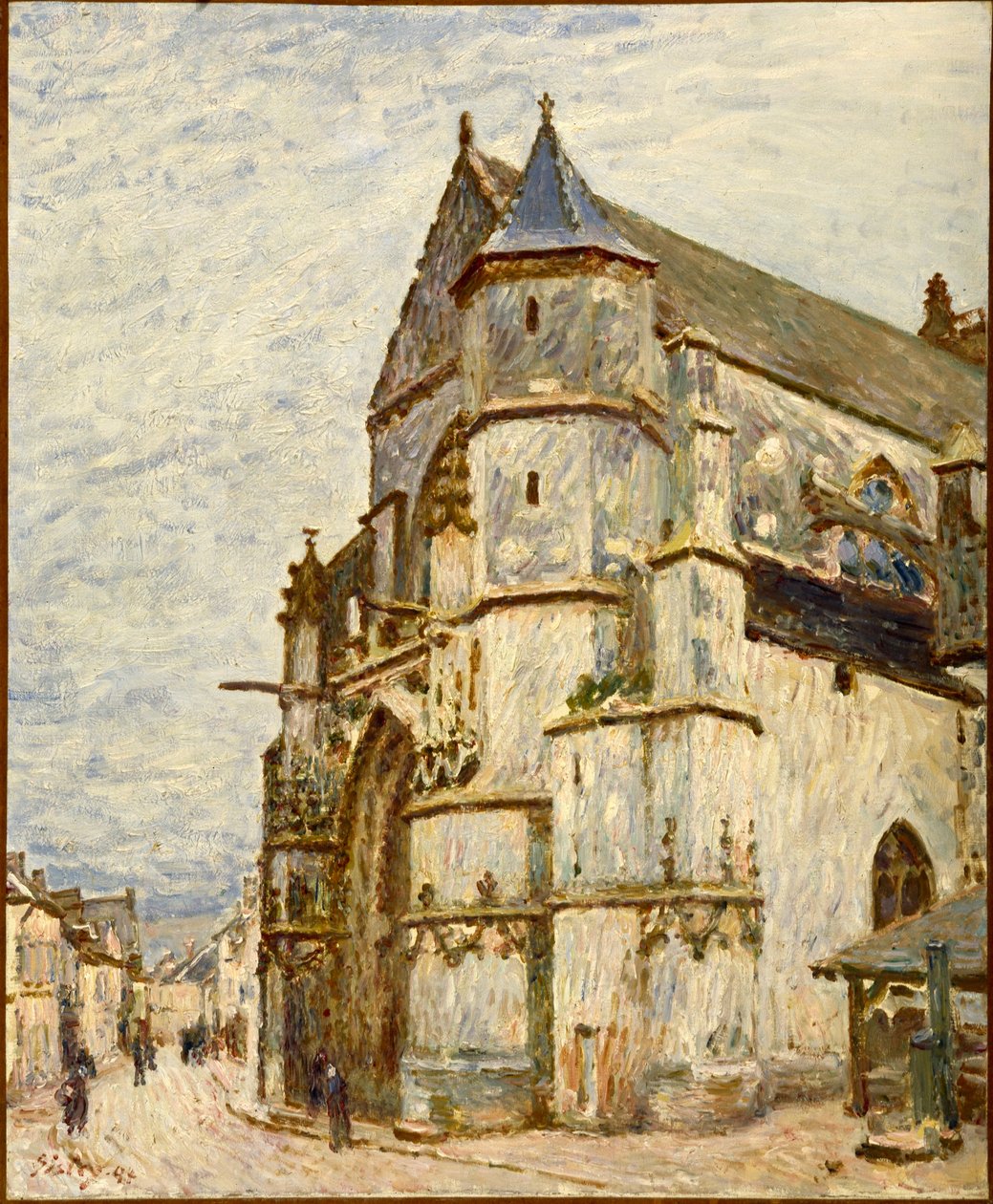 La chiesa di Moret dopo la pioggia da Alfred Sisley