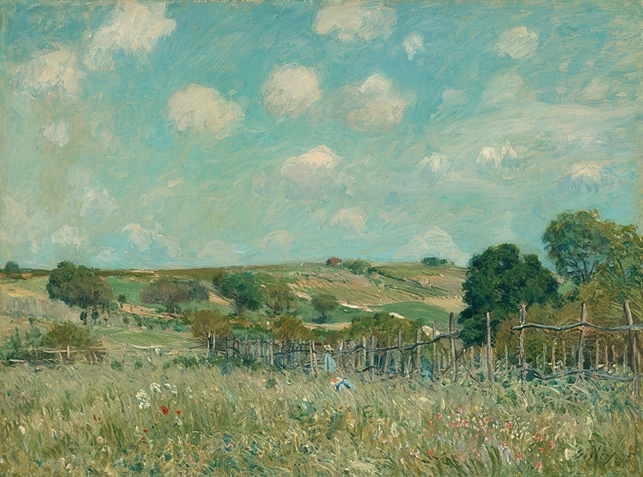 Il prato da Alfred Sisley