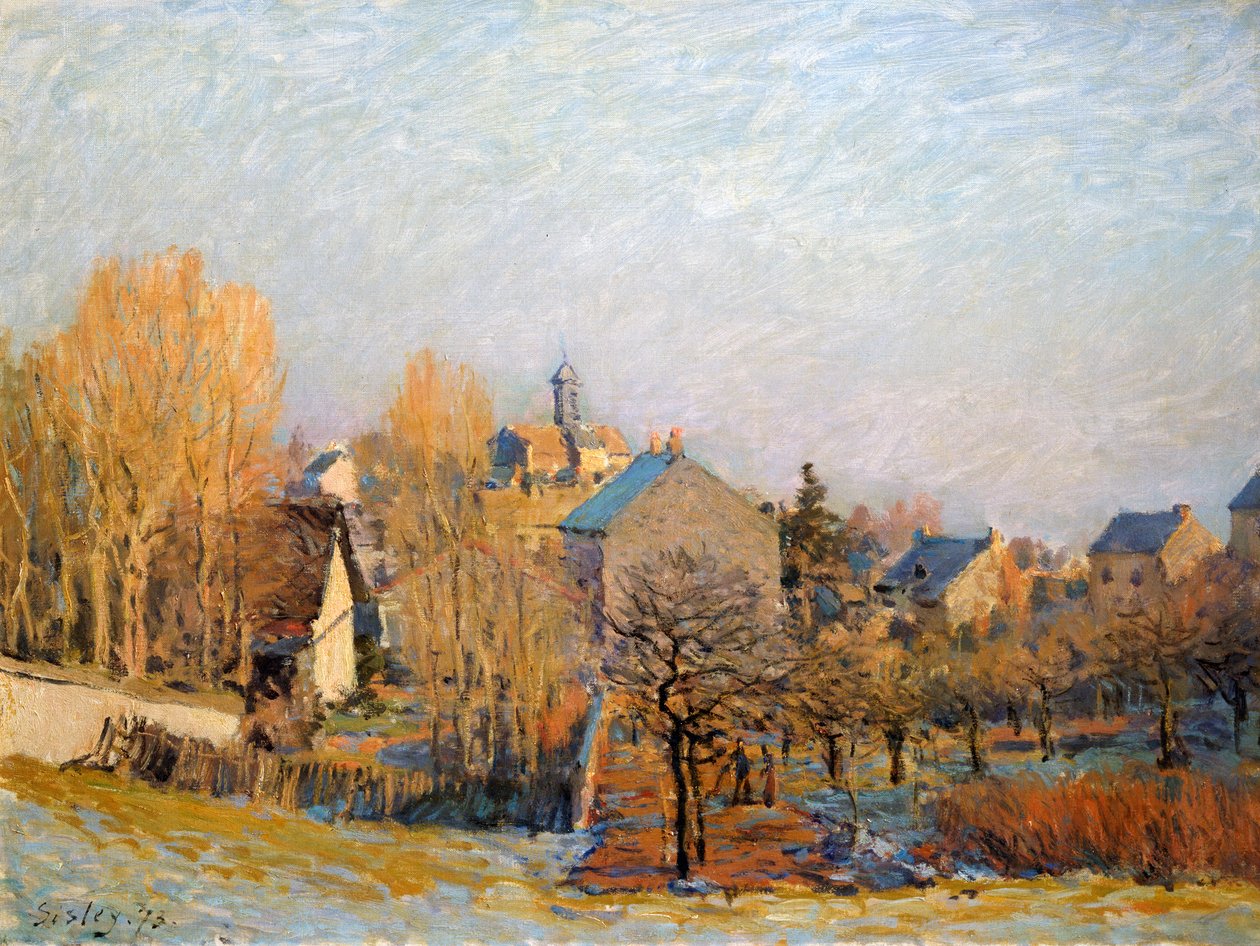 Gelo a Louveciennes, 1873 da Alfred Sisley