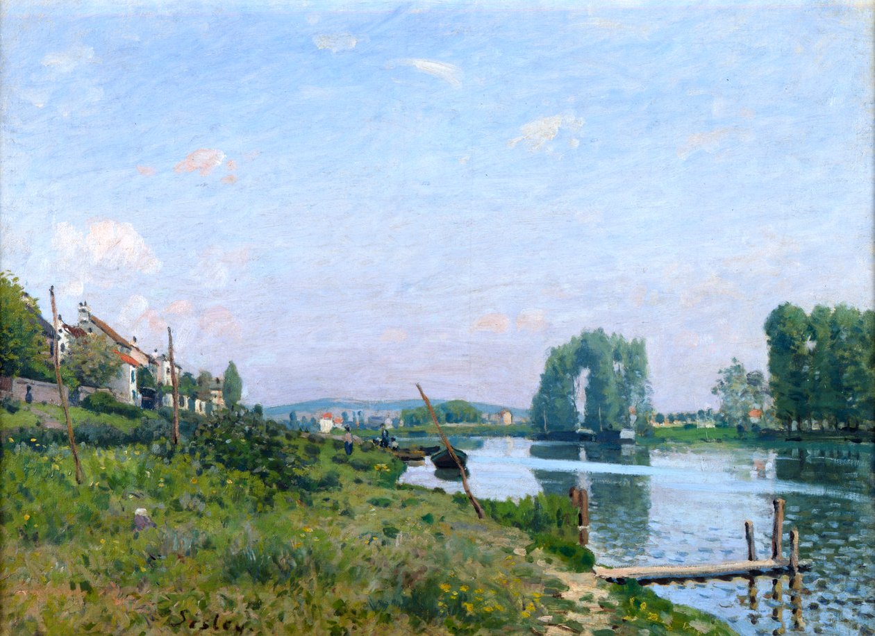 Île Saint-Denis, 1872 da Alfred Sisley