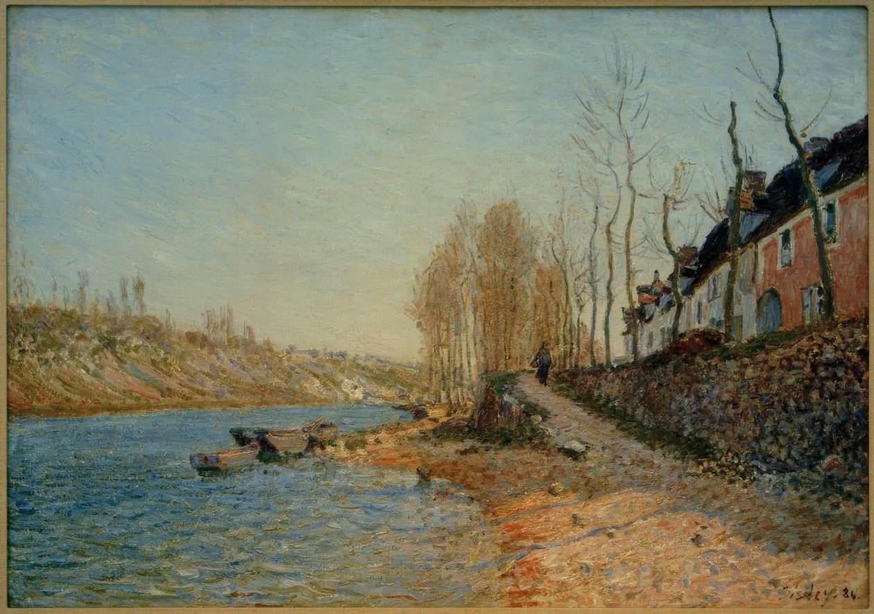 La Croix-Blanche a Saint-Mammès da Alfred Sisley