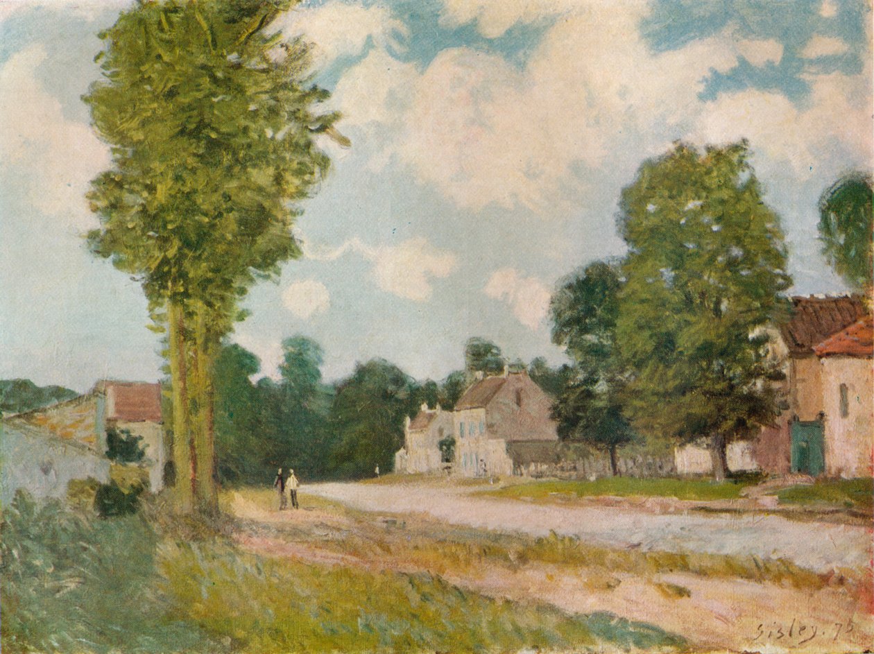 La Route de Versailles, XIX secolo, 1929 da Alfred Sisley
