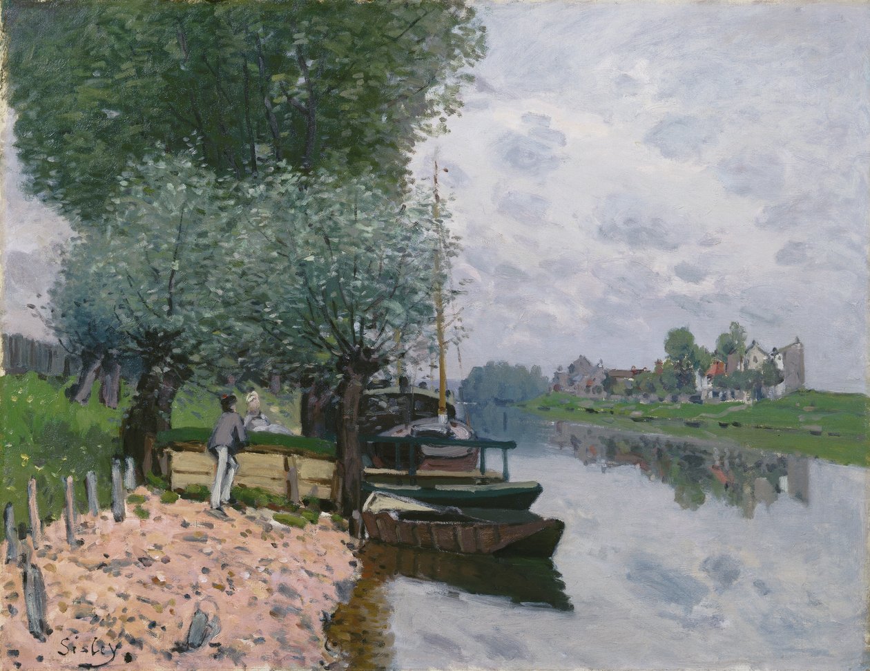 La Seine à Bougival da Alfred Sisley