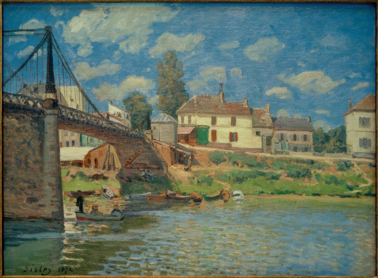 Il ponte di Villeneuve-La-Garenne da Alfred Sisley