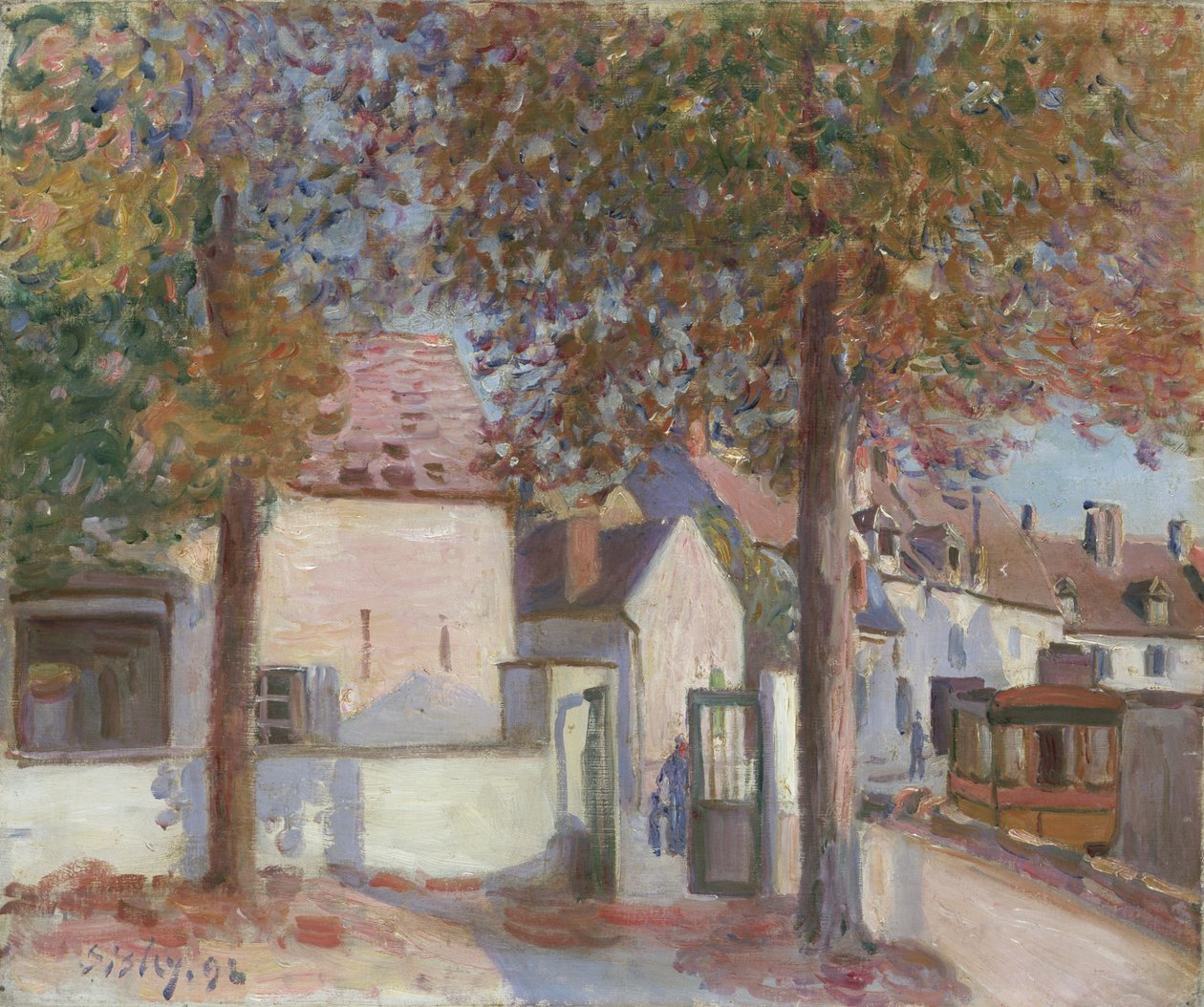 Moret-sur-Loing Rue de Fosses, 1892 da Alfred Sisley