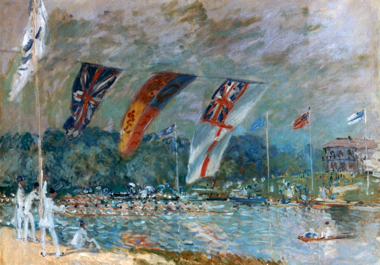 Regata a Molesey, 1874 da Alfred Sisley