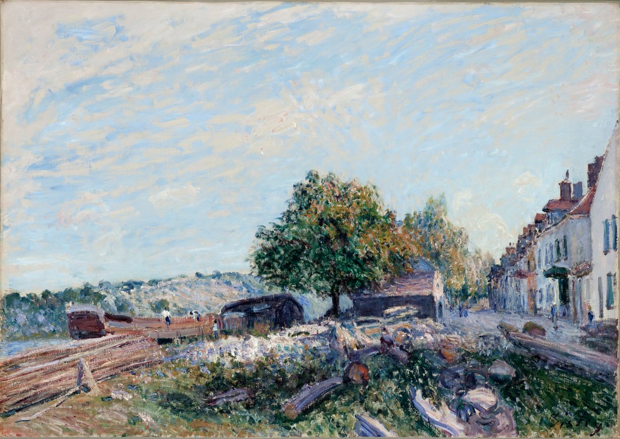 Saint-Mammès. Mattina, 1884 da Alfred Sisley
