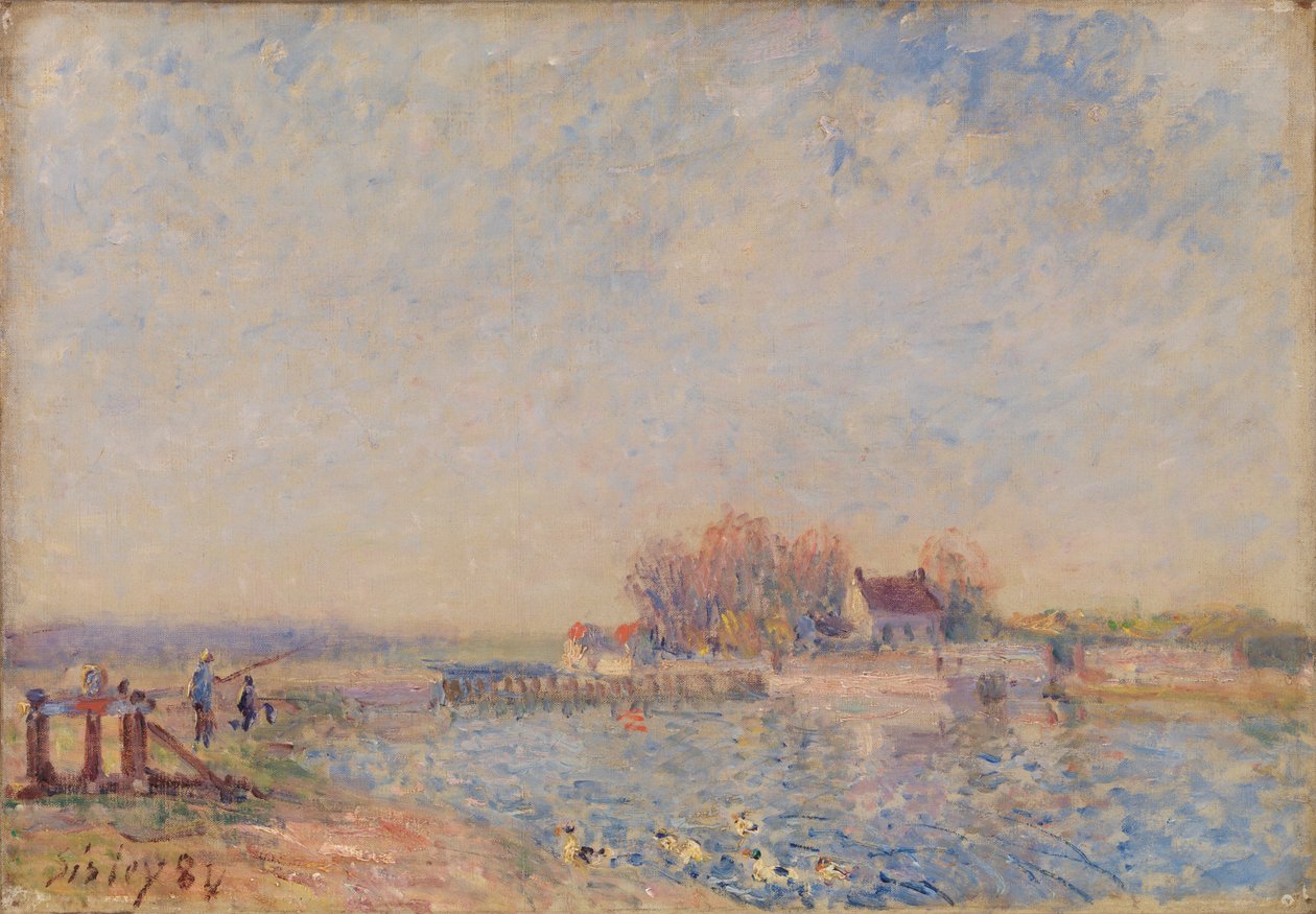 Canale Saint Mammès–Loing da Alfred Sisley