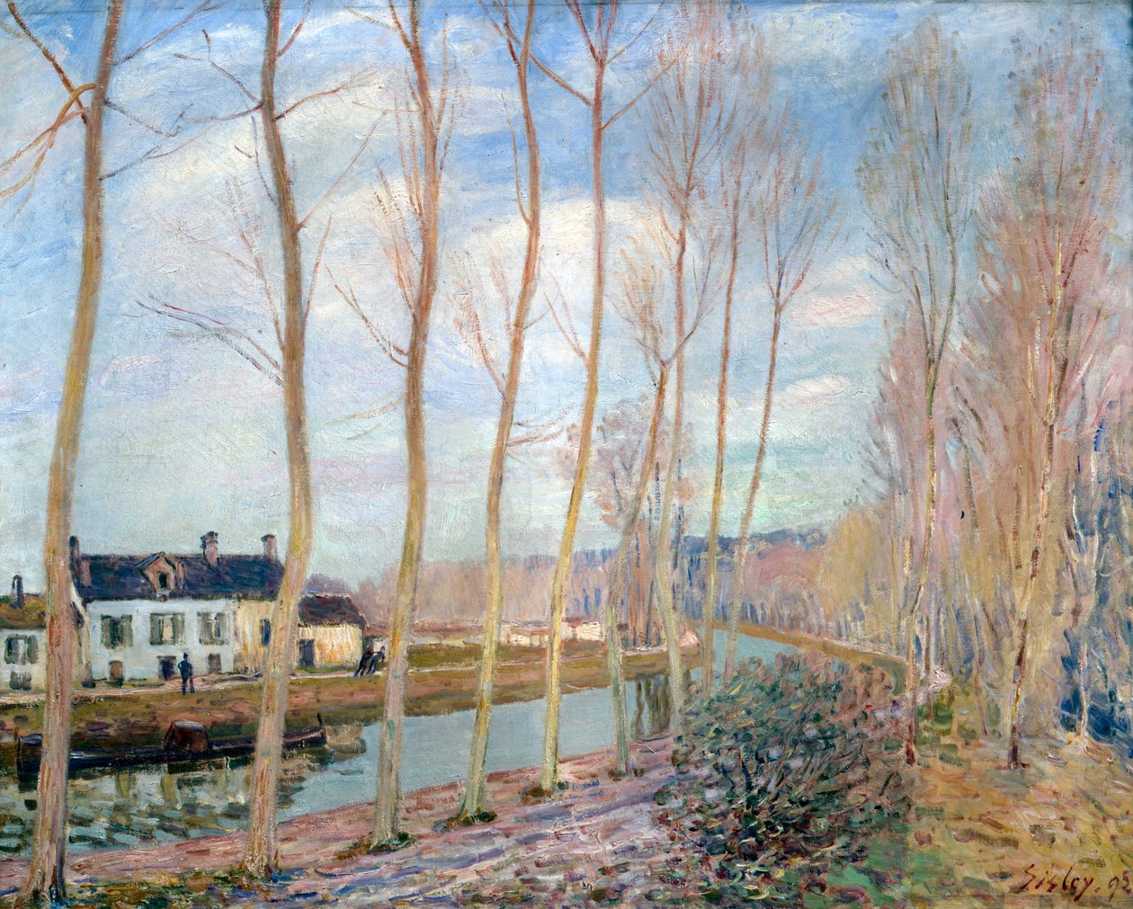 Il canale di Loing, 1892 da Alfred Sisley