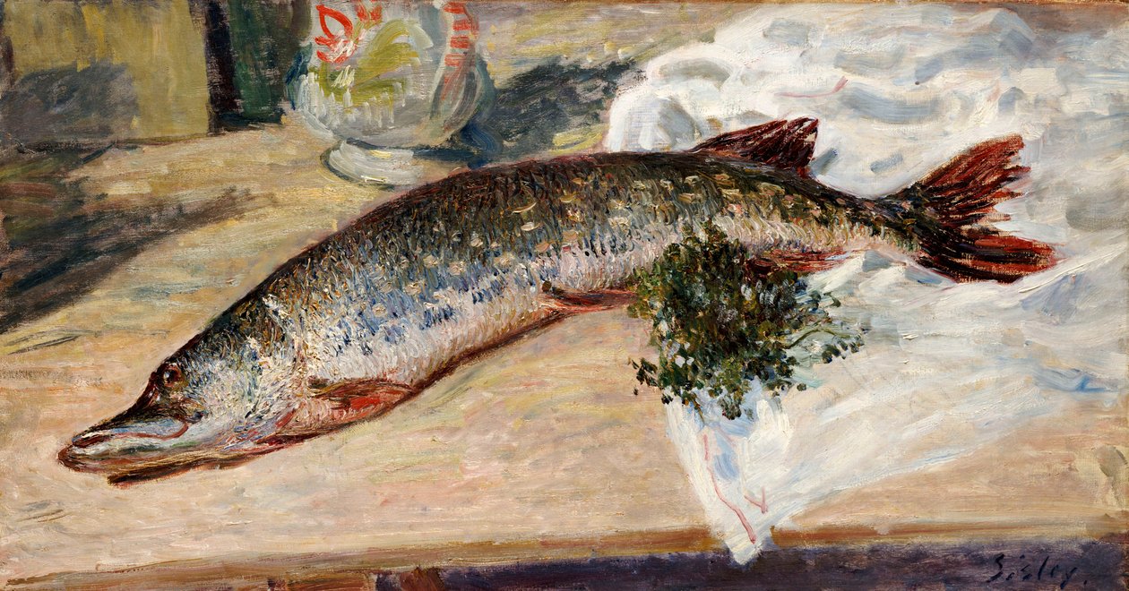 Il luccio, 1888 da Alfred Sisley