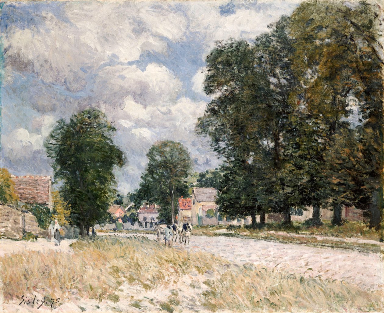 La strada per Marly-le-Roi da Alfred Sisley