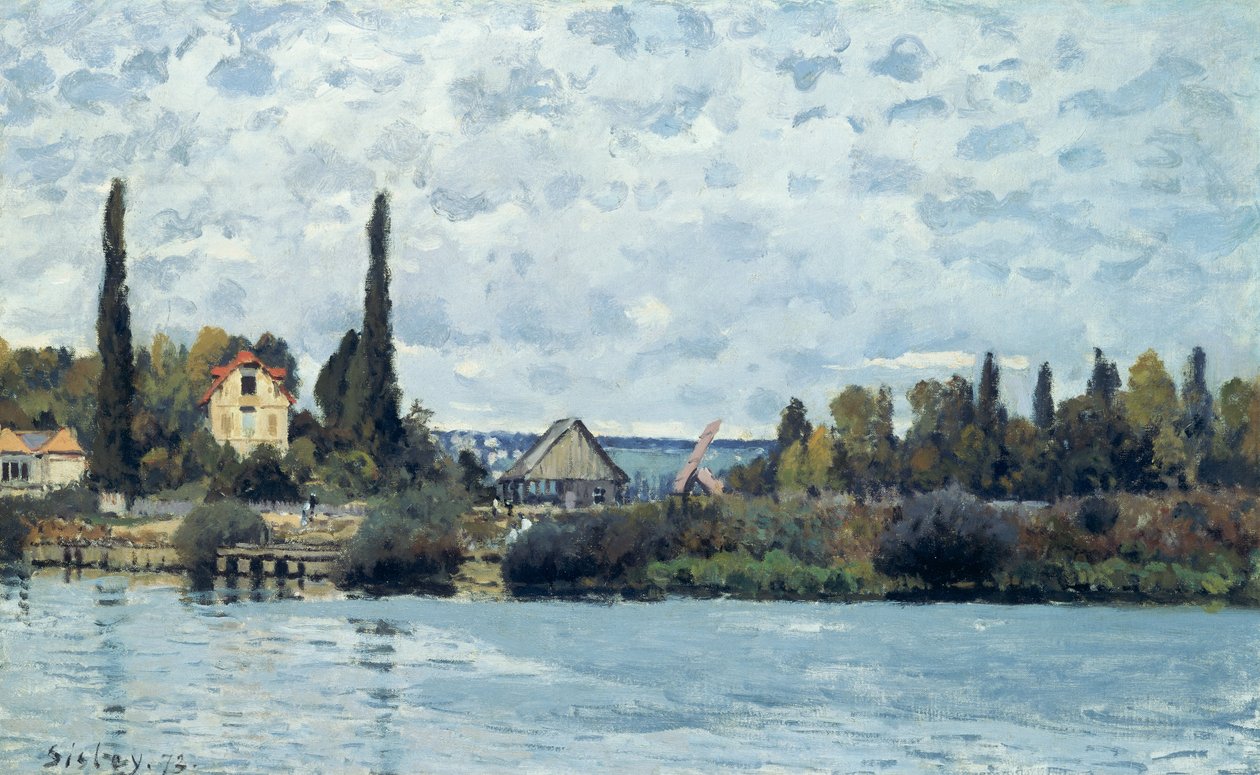 La Senna a Bougival, 1873 da Alfred Sisley